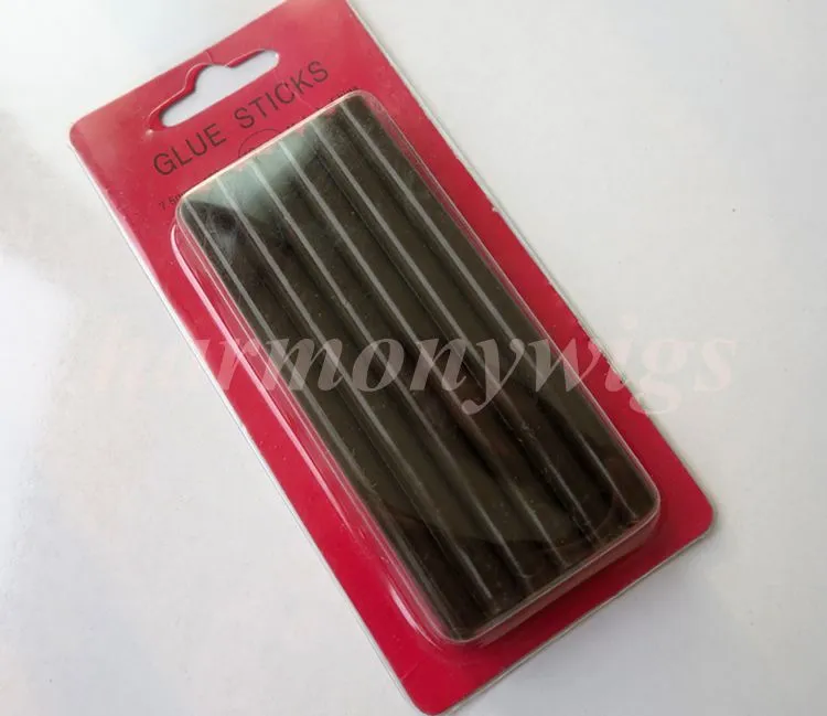 Smälta limpinnar 7mmx100mm för elektrisk limpistol hantverksalbum reparera mänskliga hårförloppsverktyg 12st / parti