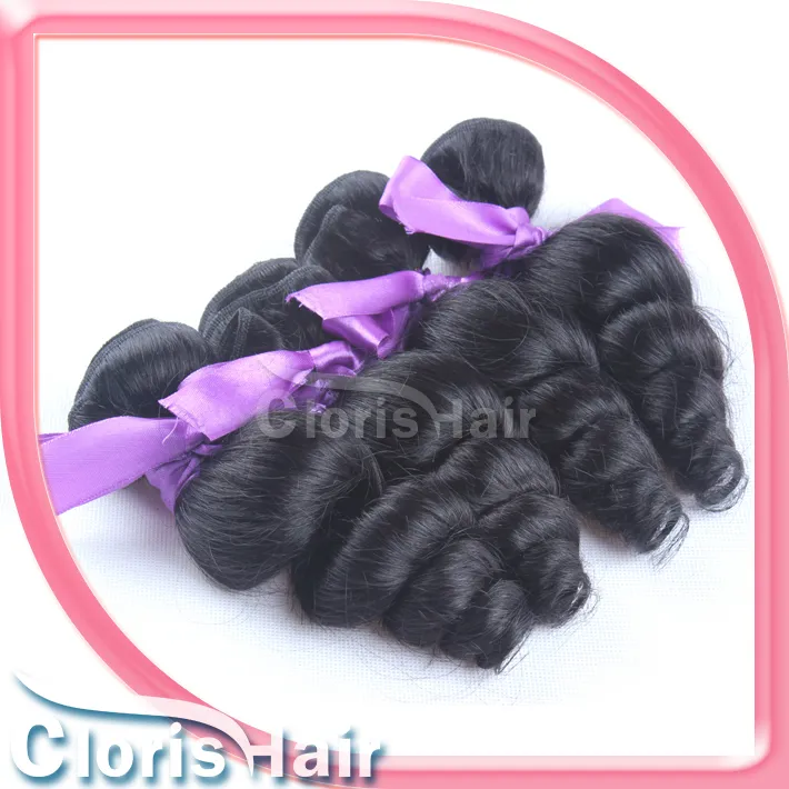 Economy Unprocessed Malaysian Virgin Loose Wave Curly Hair Weave 1Bundle Loose Curl Human Hair Extensions Wholesale Best Price Malaysia Weft