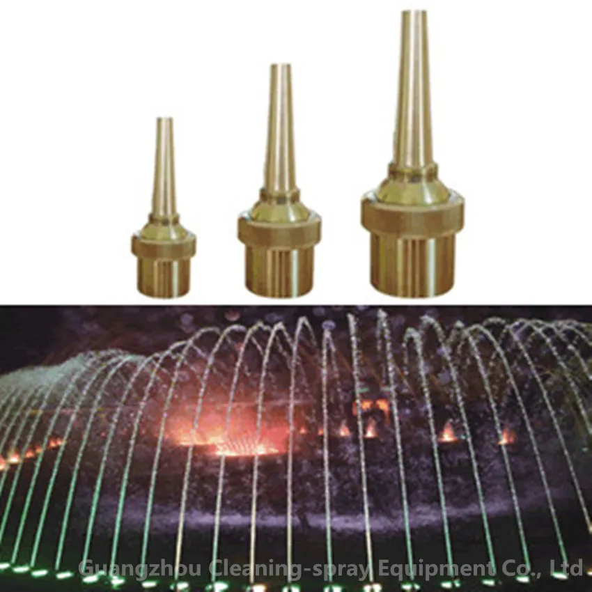 1/2" BSPP copper Adjustable direction fountain jet nozzle