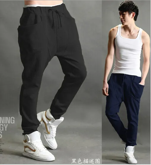 Nya avslappnade män Athletic Hip Hop Dance Sporty Harem Sport Sweat Pants Slacks Byxor Sweatpants 3 Färg M2XL K439600341