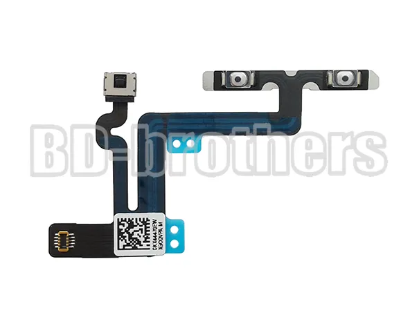 100% band Nieuwe originele vermogensvolume Flex Cable Mute-knop Schakelaar Connector Lint voor iPhone 6G / 6 Plus 50 Stks