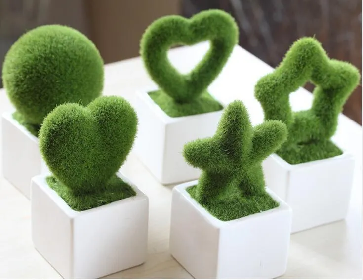GrassLand numero di erba artificiale LOVE letter display Decorazione Alleviare l'affaticamento degli occhi Manufatti l'arredamento in erba finta DT002