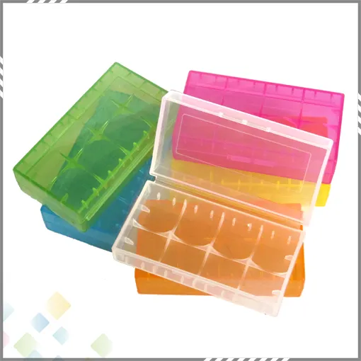 Portable 18650 Battery Storage Box Plastic Battery Case Storage Container Pack 2*18650 or 4*18350 CR123A 16340 Battery DHL Free