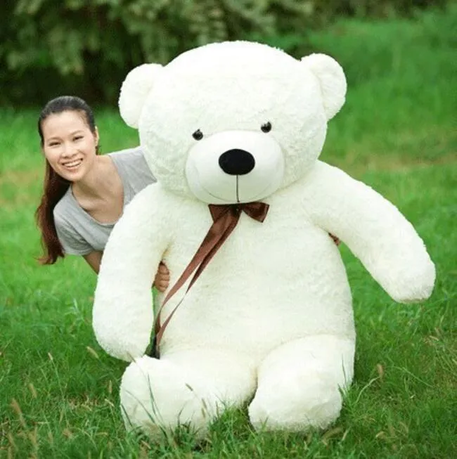 Hot Koop Giant Teddy Bear 200cmhuge Big Animals Pluche Gevulde Speelgoed Levensmaat Kid Poppen Meisjes Toy Gift