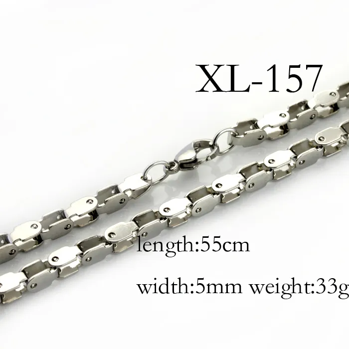 패션 스타일 316L 스테인레스 스틸 Jewlery 세트 5mm 와이드 오토바이 바이 커 체인 링크 팔찌 여성을위한 남자 보석 선물 실버