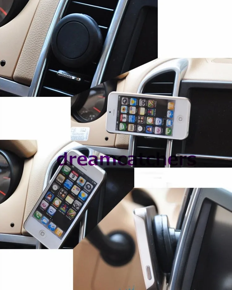 Clip de montage de voiture Air Vent support magnétique Dock Smartphone support de téléphone de voiture universel pour iphone 6s 5s Samsung S6 HTC Blackberry