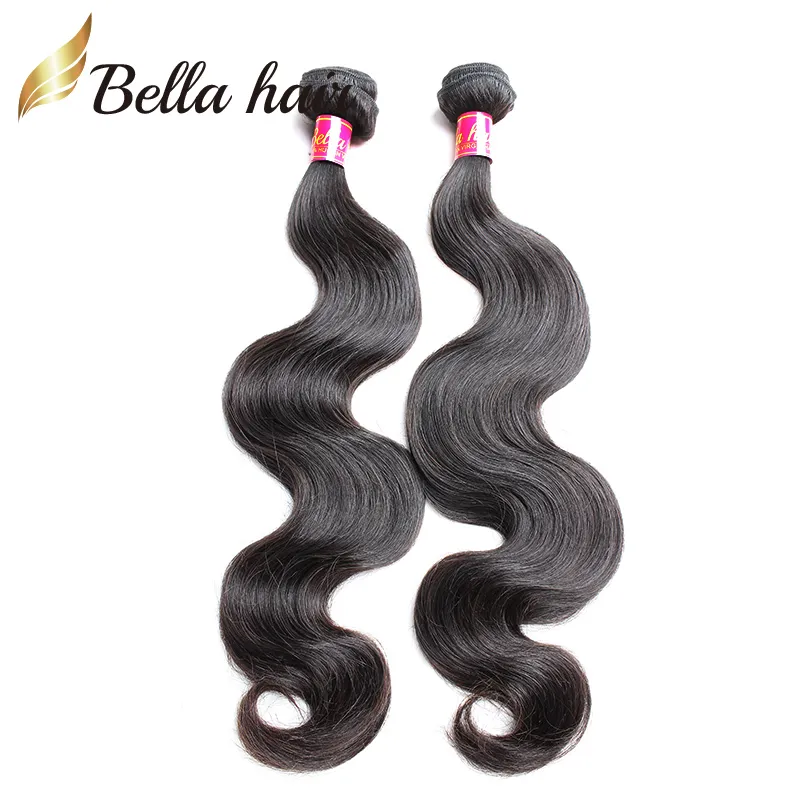 Cambodian European Mongolian Virgin Human Hair Weave Natural Color Body Wave Weft Remy Hair Bundles 8-30 2pc/lot Bellahair