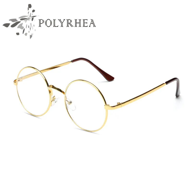 High Quality Grade Eyewear Frames Vintage Round Glasses Female Brand Designer Spectacle Plain With Case And Box