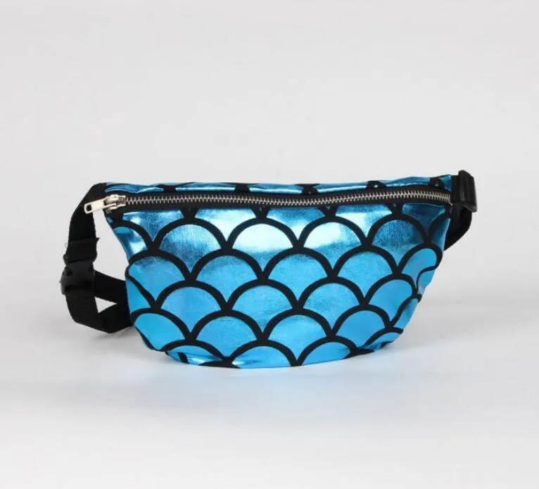 Women Waist Bag Pack Belt Mermaid Purse Multi Functional Waist Pouch Evening Fish Scale Storage Bags Money Phone Pouch