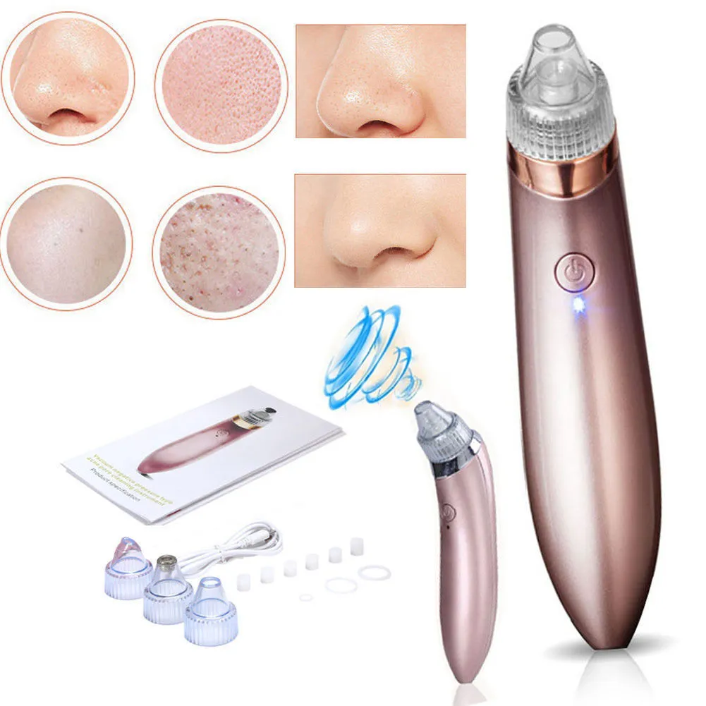 Rechargeable Blackhead Remover Vacuum Facial Cleaning Black Dots Suction Exfoliating Beauty Acne Pimple Remover Tool Skin Care Best quality