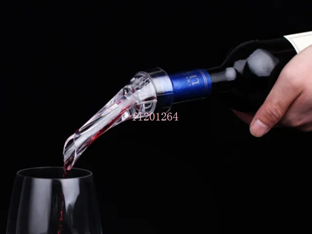 Darmowa Wysyłka 2015 Nowy Essential Set Szybki napowietrzający Czerwony Wino Nakerak Butelka Decanter Mini Travel Aerator Hot Drop 80 sztuk / partia