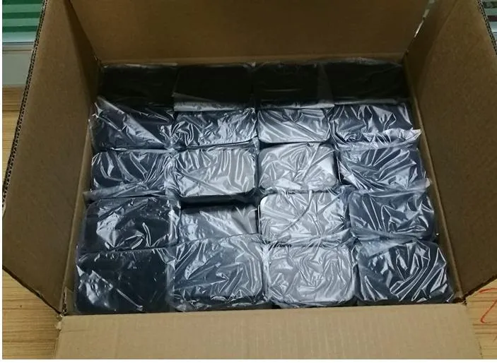 Mini scatola di latta da 500 pezzi piccola scatola di immagazzinaggio vuota in metallo nero organizzatore soldi monete caramelle chiavi cuffie confezione regalo