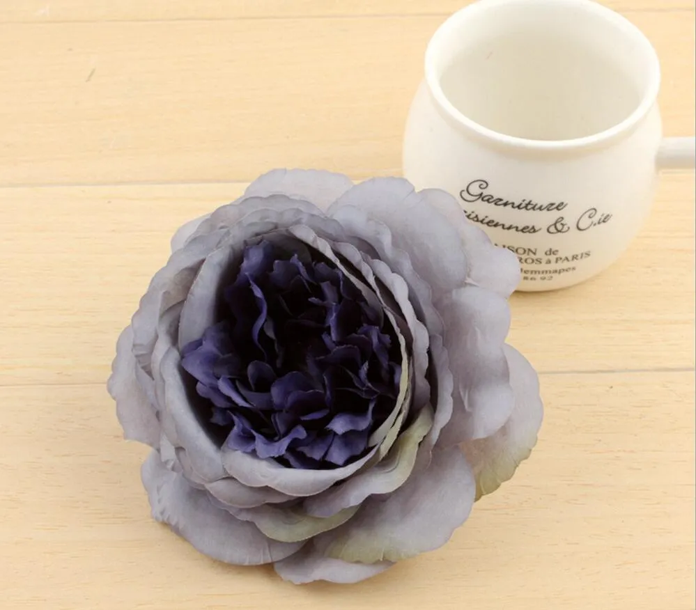 10cm teste di fiori artificiali di Austin Rose Stamen la decorazione domestica del mazzo nuziale di nozze