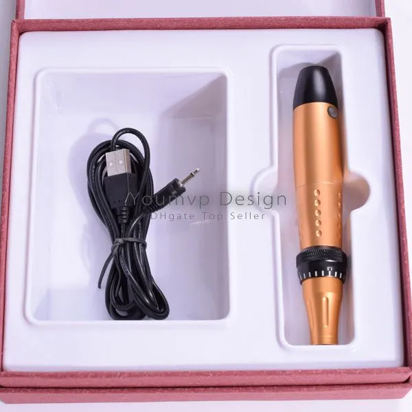 Auto Electric Derma Stift mit 9-Nadel Einwegspitzen Digitale Microneedle Therapiegeräte Elektro Derma Pen JJD1806