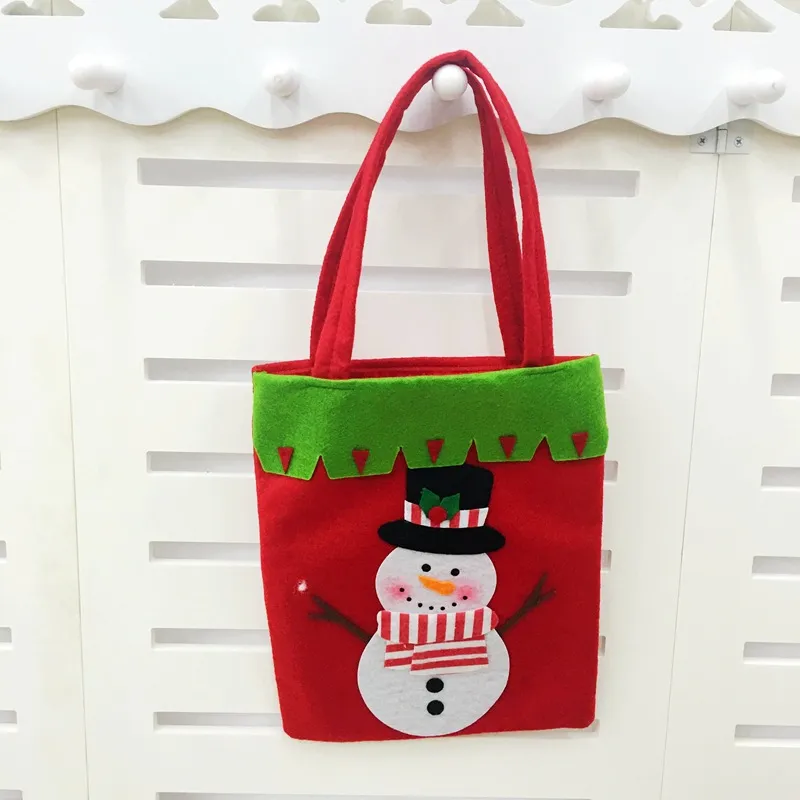 Ornements de Noël Sacs cadeaux pour enfants Décorations de réveillon de Noël Sacs pour arbres Sacs à main de bonbons de Noël