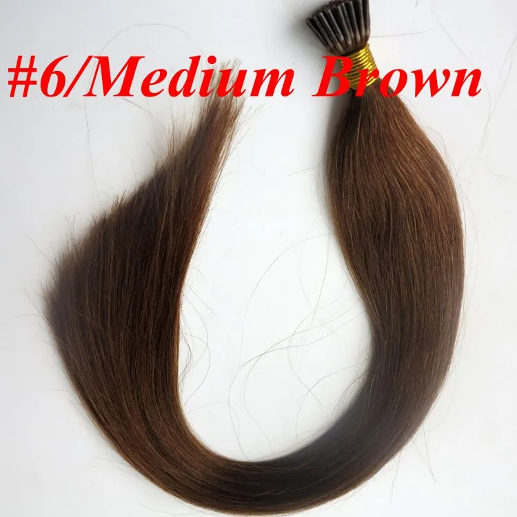 Pre Bonded I Tip Menselijk Hair Extensions 50G 50Strands 18 20 22 24 inch Recht Braziliaans Indiaas Menselijk Haar