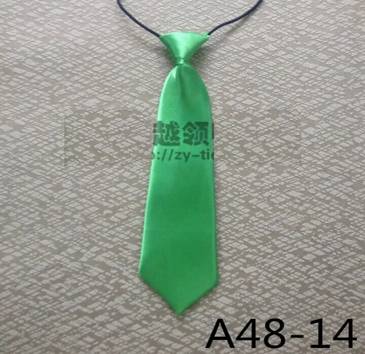 Children's necktie solid baby's ties 28 6cm neckwear rubber band neckcloth For kids Christmas gift Fedex 263c