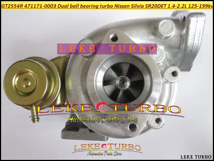 Atacado Novo GT2554R 471171-0003 471171 14411-5V400 Dual rolamento de esferas Turbo Turbocharger Para Nissan Silvia SR20DET 1.4L-2.2L D 125KW 199KW