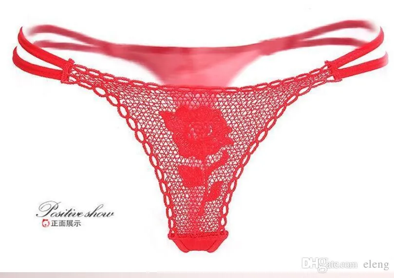 Sexy underwear rose underwears mystery Valentine's Day Gift for women T-Back Sexy Lingerie panty rose cosplay g-strings hot NK11