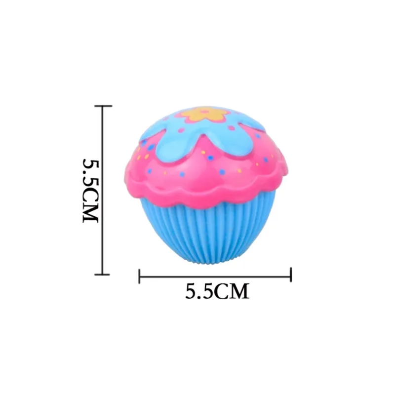 12st / mycket 5,5 cm Mini Magical Cupcake Scented Princess Doll Reversible Cake Transform till Mini Princess Doll 6 Roller med 6 smaker