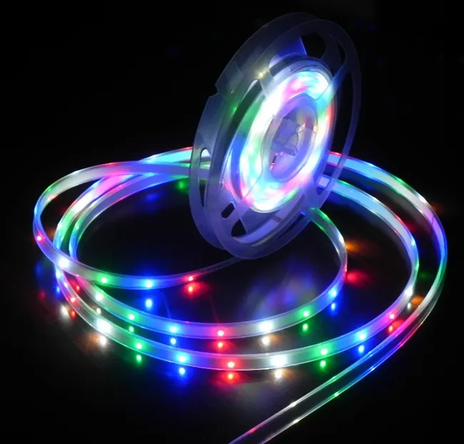 シリコーン+エポキシ注射IP68防水300LED 5M /ロールRGB LEDストリップ3528 SMD LEDリボンライト60LED / M用プール用