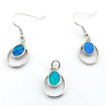 fashion opal jewelry set Mexican fire opal pendant The latest designs