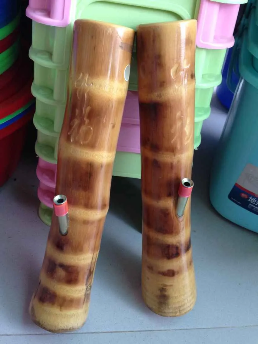 Дымоход артефакт тонкого помола плюс классический бамбук бамбук головы кальян трубы водопровод Юньнань рот