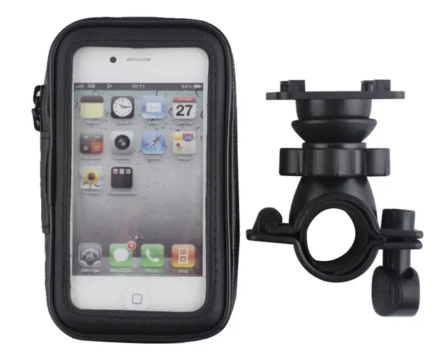 iPhone 4S 5Sのサイクリング防水携帯電話ケース注3オートバイ自転車ハンドルバーマウントケース耐候性自転車マウント電話バッグ