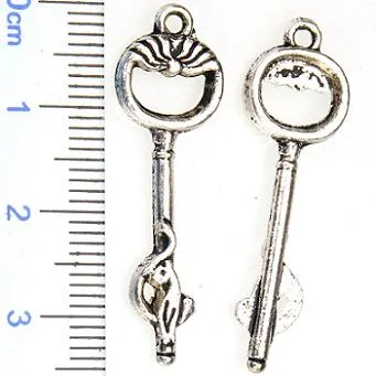 charms mix di gioielli chiavi d'argento antiche metallo vintage nuovi gioielli di moda fai da te accessori gioielli bracciali collane making245p