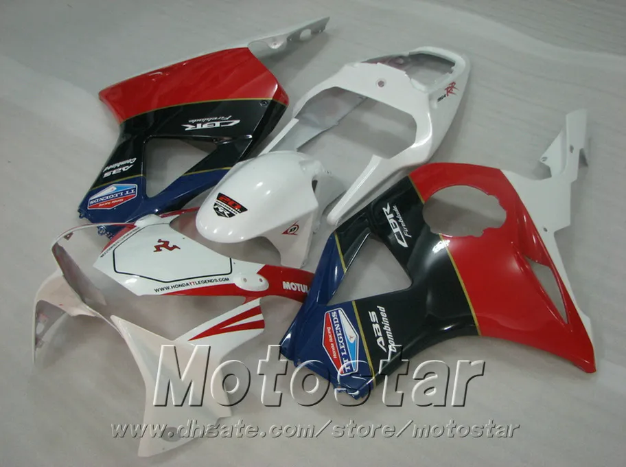 Honda cbr900rr kaplamalar için enjeksiyon parçaları Motosiklet parçaları 954 2002 2003 kırmızı beyaz siyah CBR954 kaporta kiti CBR900 RR 02 03 YR11