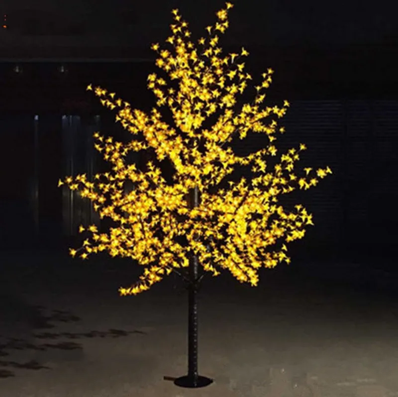 2M 6.5ft Hoogte LED Kunstmatige Cherry Blossom Trees Christmas Light 1152 Stks Led Bollen 110 / 220VAC Regendichte Fairy Garden Decor