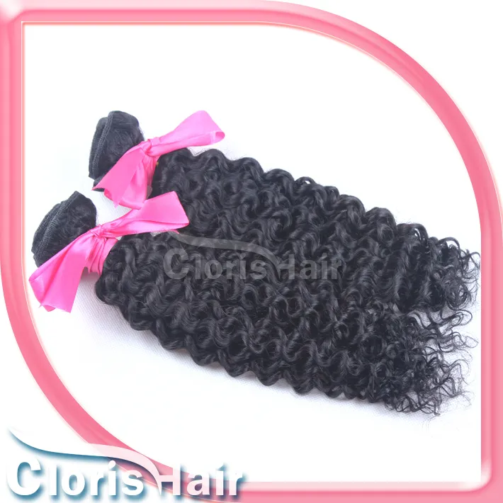 Gorgeous Tight Kinky Curly Peruvian Virgin Hair Weave 100% Natural Jerry Curly Human Hair Extensions Mix Length 2 Bundles Hold Curls Well