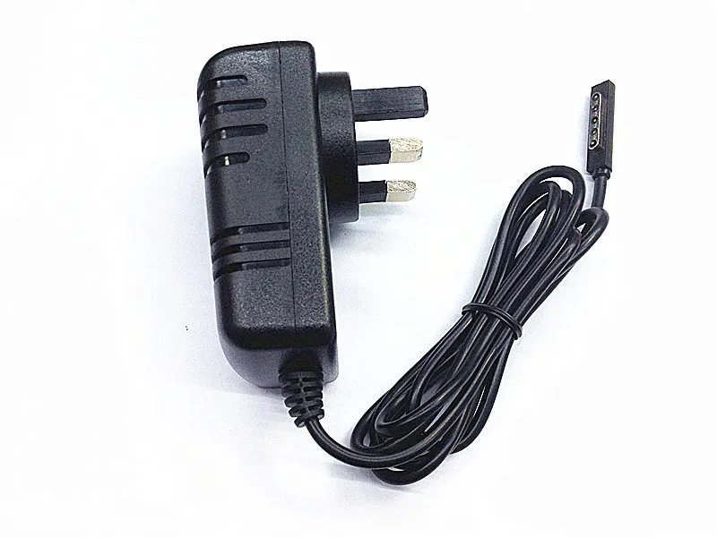 Adaptador de corriente BRITÁNICO negro del cargador de la pared de la red eléctrica de CA 12V 2A para Microsoft Surface RT