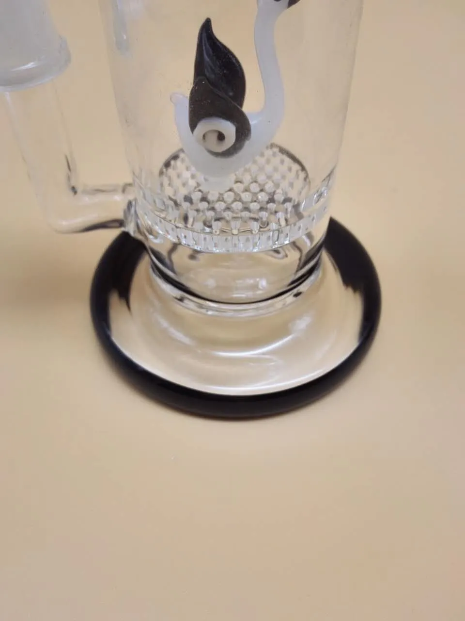 alto: 26 cm bong in vetro tubi dell'acqua in vetro con giunzione da 14 mm