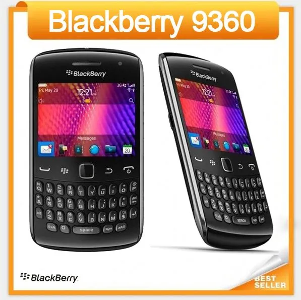 Original Curve 9360 Mobile Phone BlackBerry OS 7.0 GPS WIFI 3G Cellphone Refurbished