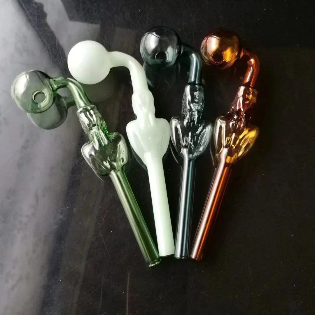 Color Beauty Bent Pot, Wholesale Glass Pipe Oil Burner Glass Tube Water Pipe Oil Rig Smoke 