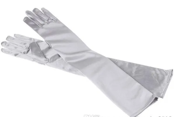 Women Evening Party Opera Bridal Wedding Satin Arm Hand Sleeve Long Gloves Bridal Gloves Lady Party Accessories Colors Choose