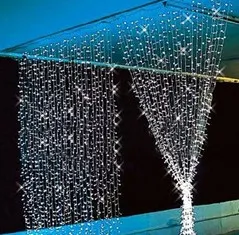 6M x 3M 600 LED-Weihnachtsdekorationsschnur-Vorhanggirlanden-Partei-Lichtstreifen für Hochzeit 110V-220V EU.US.UK.AU.Plug