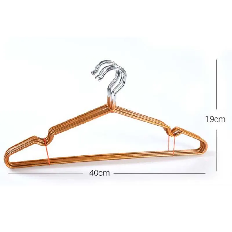 Multifunctional Thick Skidproof Metal with PVC Coating Wire Clothes Hanger Colorful Eco-friendly Dry and Wet Dual-use Clothes Racks