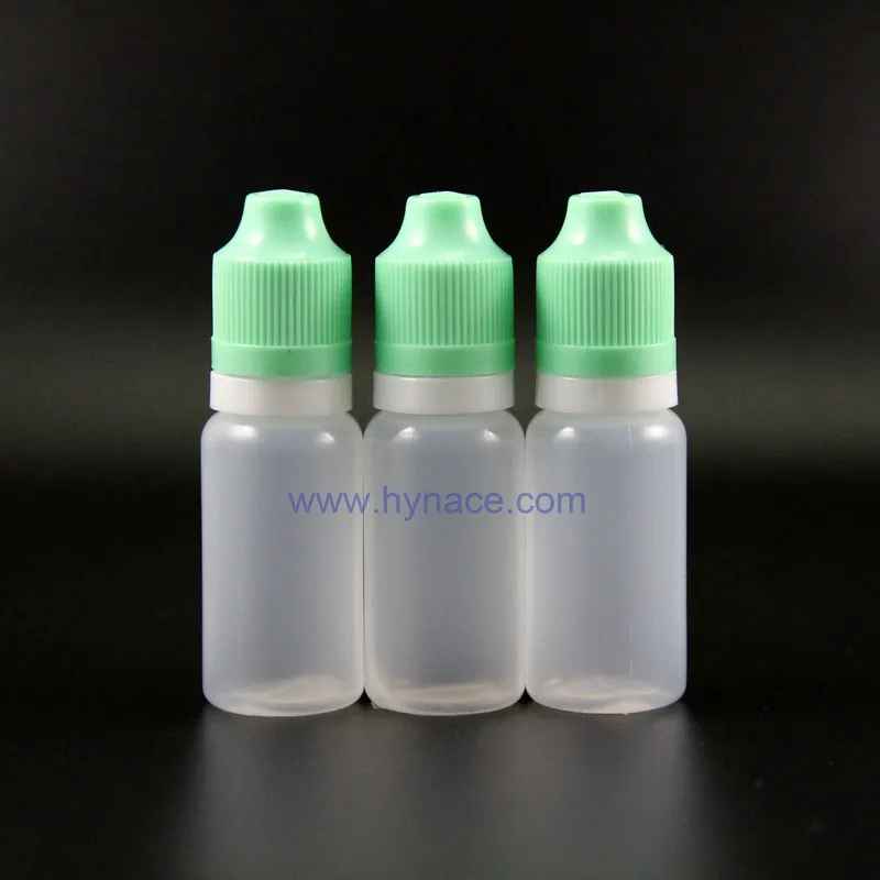 100PCS 15 ML High Quality LDPE Plastic Dropper Bottles tamper evident & Child Proof Safe & Double proof Vapor Squeezable bottles