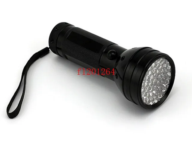 livraison gratuite plus récent UV 51 LED Ultra Violet noir lampe de poche lampe torche 395nm 5 W