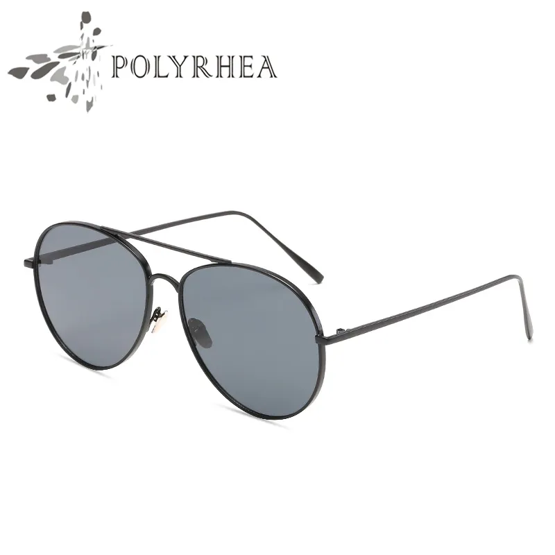 Marke Designer Polarisierte Sonnenbrille Männer Frauen Oval Sonnenbrille HD Aluminium Fahren Mit Box Und Fall