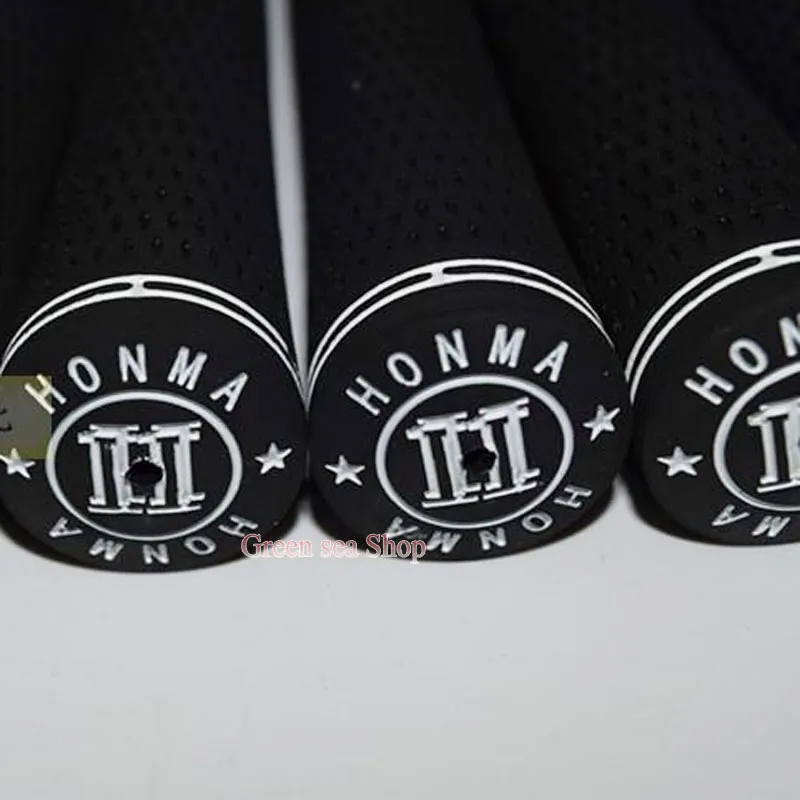 Nowy Honma Golf Grips High Quality Guma Golf Irons Grips Black Colors In Choice 10 sztuk / partia Kluby Golfowe Uchwyty Darmowa Wysyłka