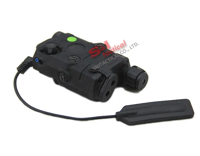 Tactical AN/PEQ-15 Green Laser with White LED Flashlight Torch IR illuminator For Hunting Outdoor Black/Dark Earth