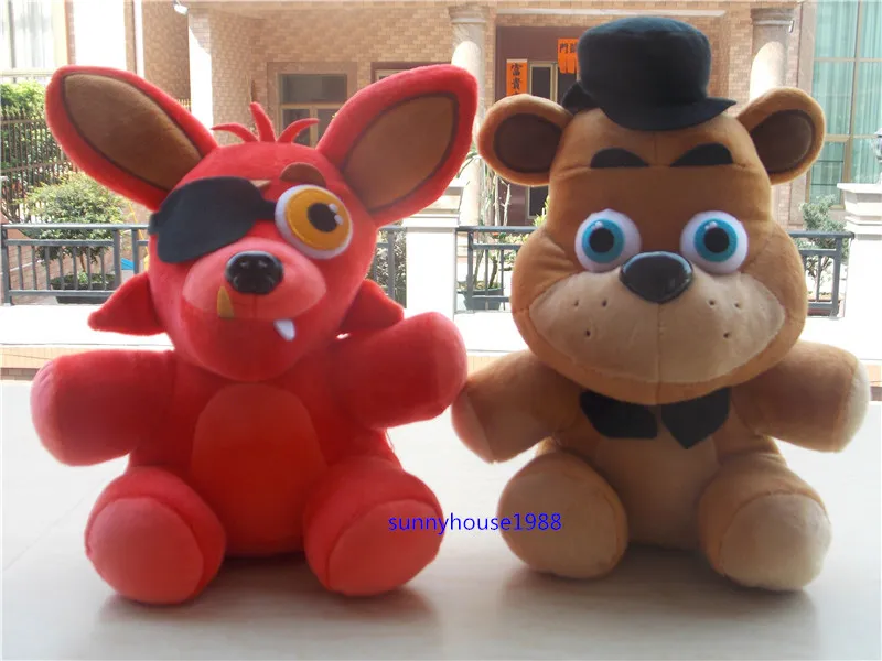 2 DIFFERENT STYLES FNAF Five Nights at Freddy039s Game FREDDY FOXY Plush Stuffed Toys Dolls 3860054