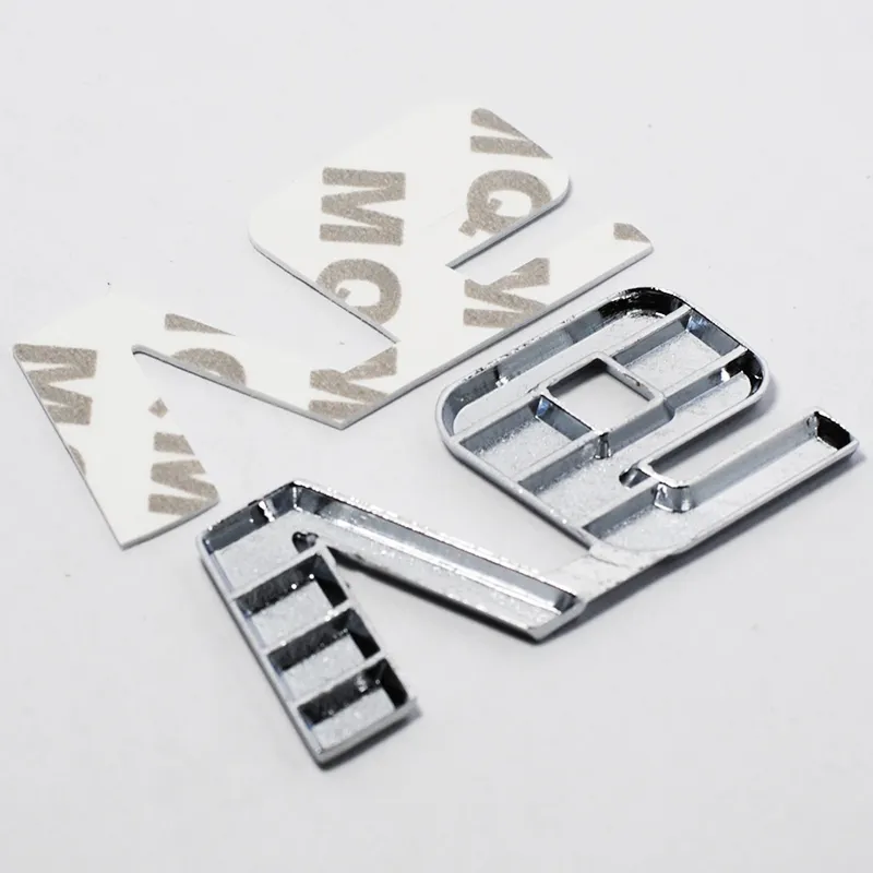 Ford Fiesta Kuga Ranger Galaxy Fusion Car Chrome Metal V6 Emblem Badge 3D Decal Trunk Auto Motor Sticker