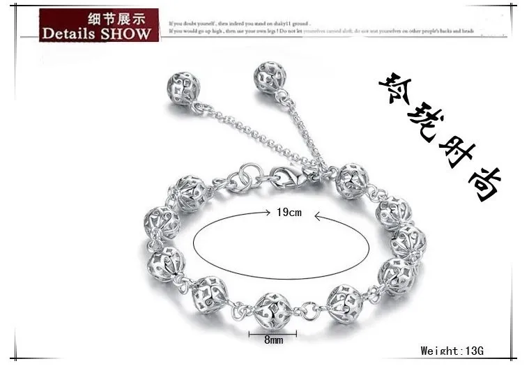Livraison gratuite avec numéro de suivi Top vente 925 Bracelet en argent fil doux Bracelet bijoux en argent 1507