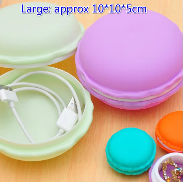 Free Ship Large 10*10*5cm Macaroon Box Cable Jewelry Box Gift Earrings Rings Necklaces Wedding Storage Box