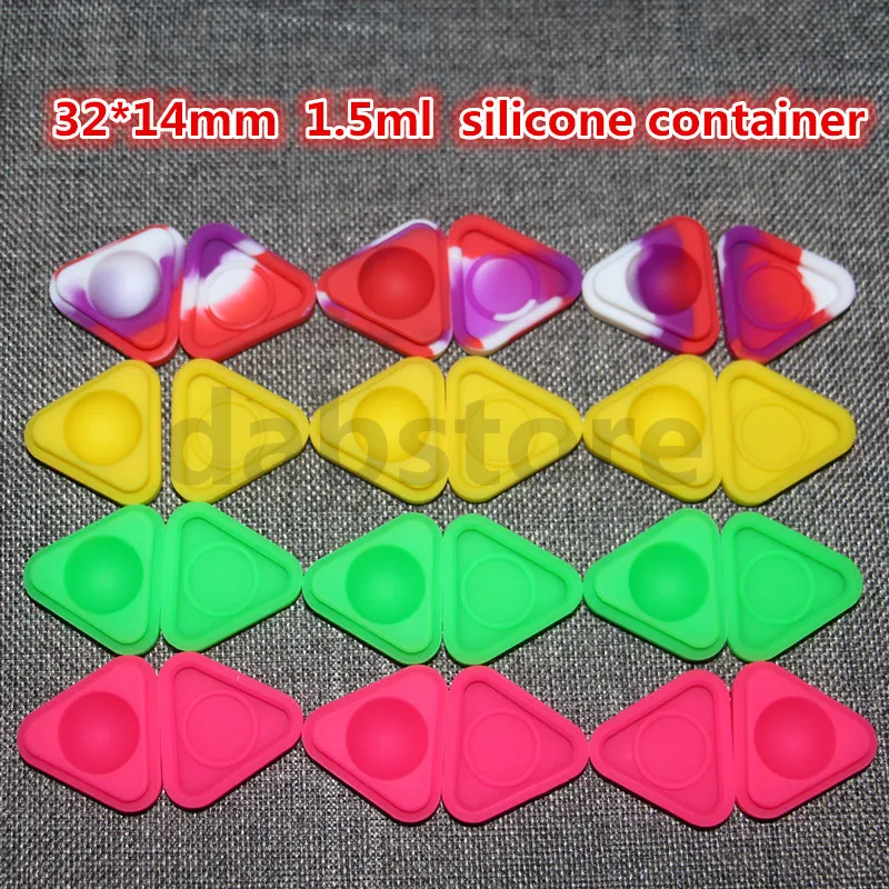 Contenitori in cera di silicone all'ingrosso Contenitori in silicone da 1,5 ml Contenitore per scatole di cera per erbe secche Dab spedizione gratuita