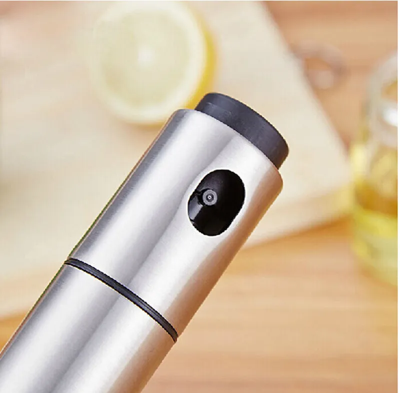 Stainless Steel Olive Mister Oil Spray Pump Bottle Container Cooking Roast Bake Tools Kitchen Accessories